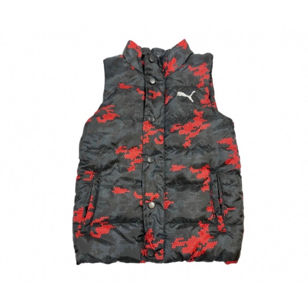 Veste manteau printemps garçon sans manches puffer puma sport camouflage size 5y